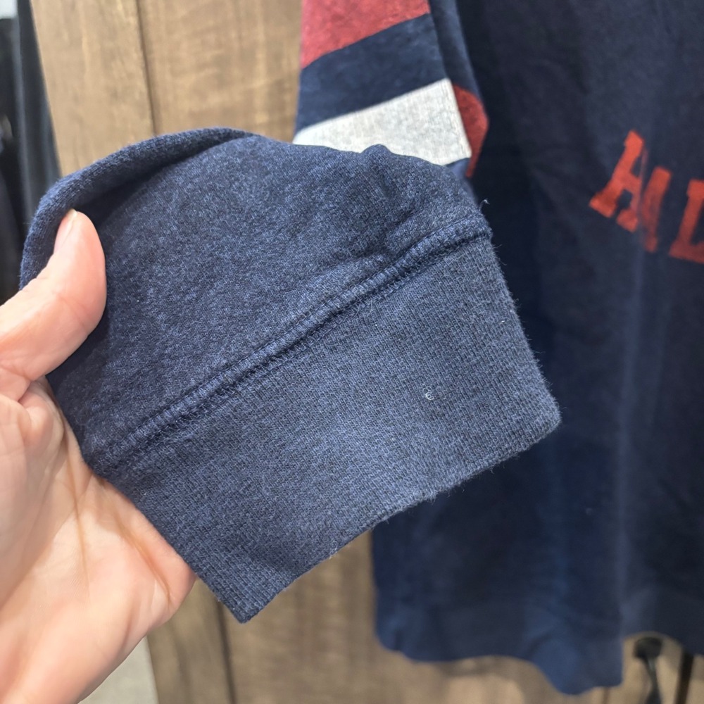 Sundry Here For Halftime Graphic Sweatshirt Navy Blue Size 3 Medium - Picture 4 of 7